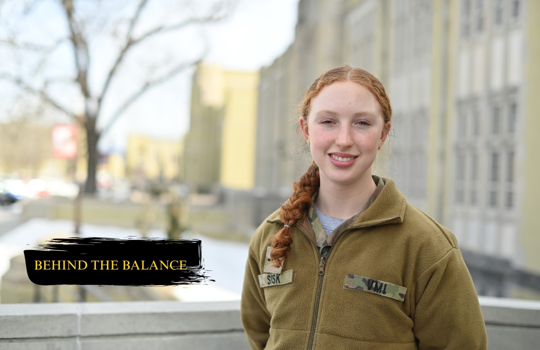 Jillian Sisk, a track runner, talks about her responsibilities with everything as a cadet and cadet-athlete.