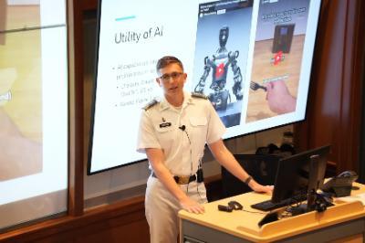 Jude Roberts, a computer science major at Virginia Military Institute, analyzed the effectiveness of AI in resume selection for his honors thesis.