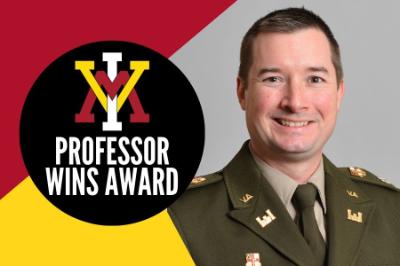Col. Steven Knepper, professor and Bruce C. Gottwald Jr. ’81 Chair for Academic Excellence in the Department of English, Rhetoric, and Humanistic Studies at Virginia Military Institute.