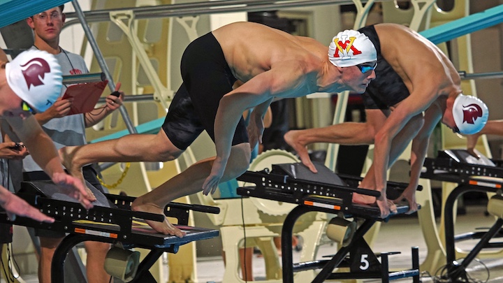 Matthew Picard, a swimmer,  talks about his responsibilities with everything as a cadet and cadet-athlete.
