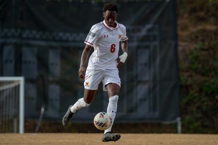 Amari Benjamin on the soccer field.