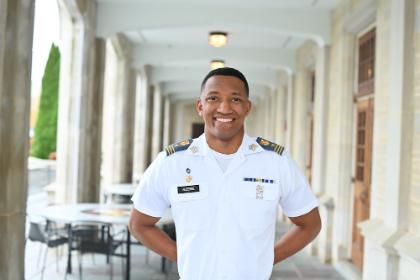 Devin Auzenne ’26, regimental commander, I Am VMI
