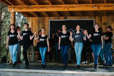 The Blue Ridge Irish Music School dancers perform to the music of the ensemble
