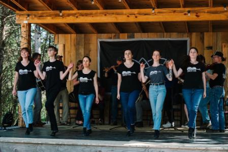 The Blue Ridge Irish Music School dancers perform to the music of the ensemble