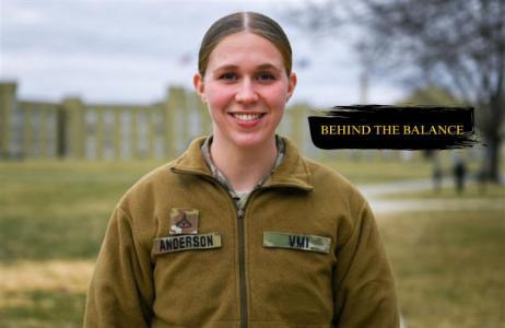 Evelyn Anderson talks about her responsibilities with everything as a cadet and cadet-athlete.