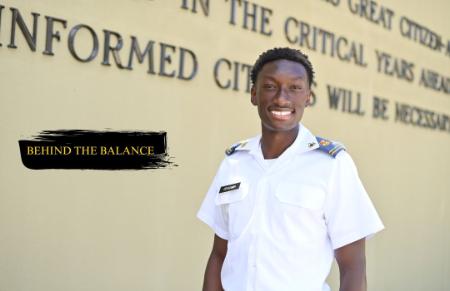 Amari Benjamin talks about his responsibilities with everything as a cadet and cadet-athlete.