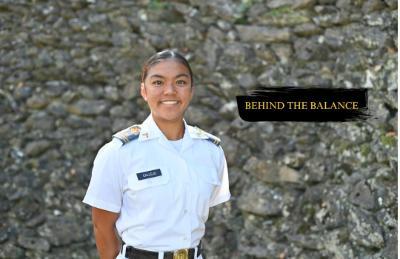 Barrett Callejo  talks about her responsibilities with everything as a cadet and cadet-athlete.