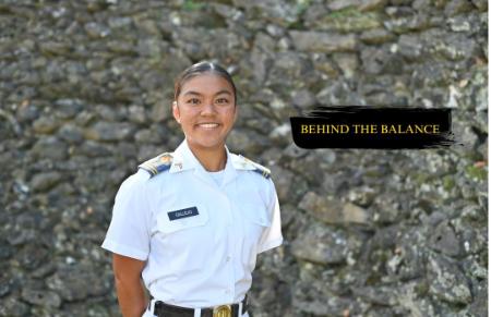 Barrett Callejo  talks about her responsibilities with everything as a cadet and cadet-athlete.