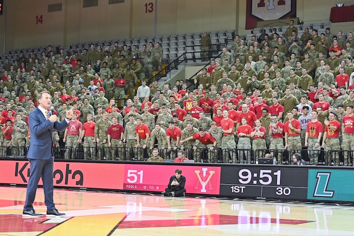 The Corps of Cadets hang on Gov. Youngkin’s every word as they anticipate him granting amnesty Dec. 9.