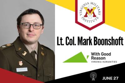 Lt. Col. Mark Boonshoft to appear on radio show With Good Reason
