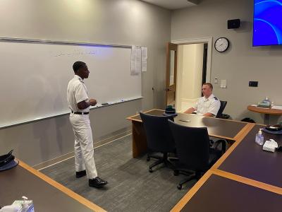Caleb Chandler talks about his dedication, resilience, and growth as a VMI cadet.