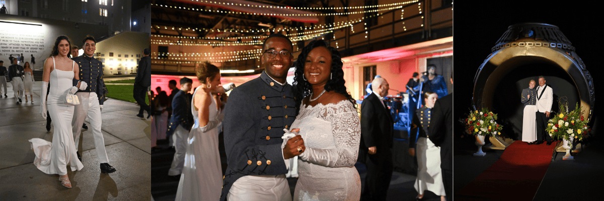 Cadets and their dates enjoy an evening on post during the Ring Figure.