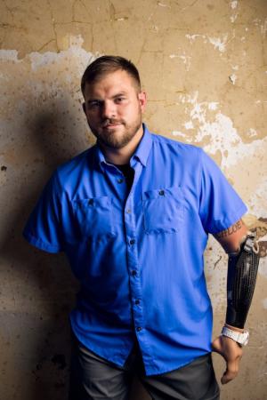 Retired U.S. Army Staff Sgt. Travis Mills of the 82nd Airborne Division.