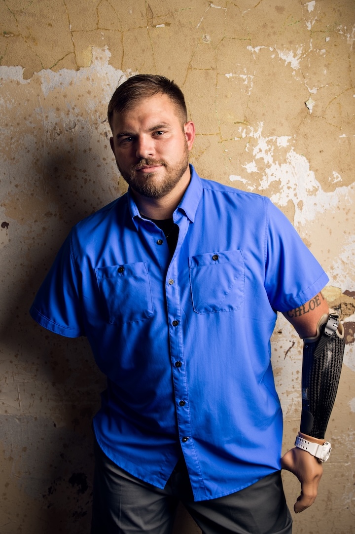 Retired U.S. Army Staff Sgt. Travis Mills of the 82nd Airborne Division.