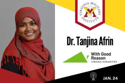 Dr. Tanjina Afrin, associate professor in the Department of  at Virginia Military Institute, is featured on “Concrete Jungle,” an episode of the public radio program, “With Good Reason.