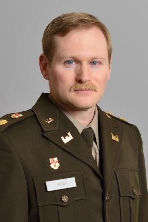 Maj. Henry A. Wise III ’05, assistant professor in the Department of English, Rhetoric, and Humanistic Studies.