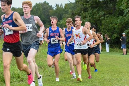 Ben Hagerich running cross country.
