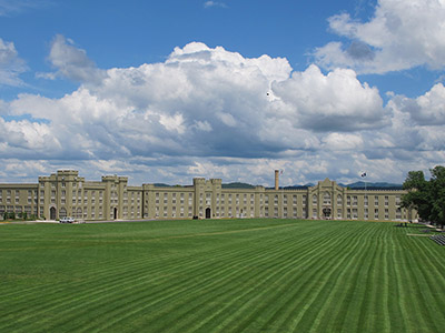 VMI barracks and Parade Ground