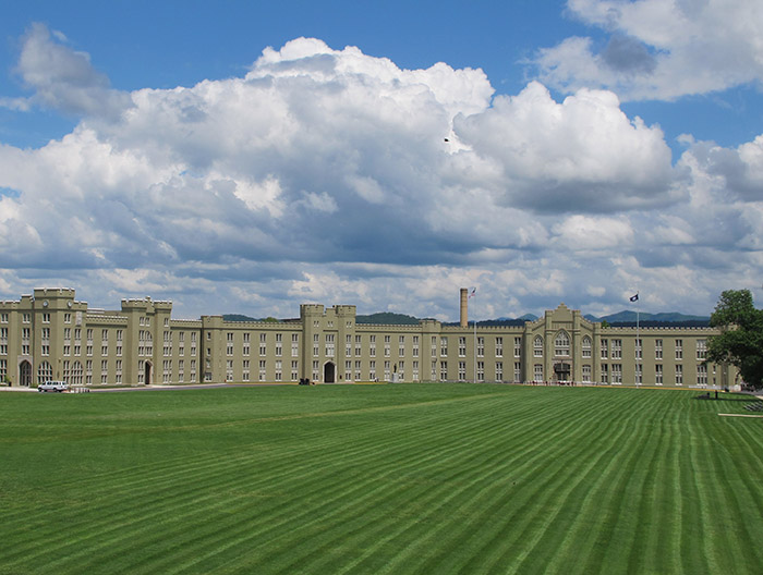 Barracks with Parade Ground in front