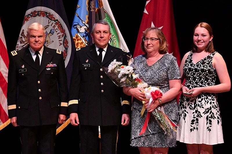 A group photo of Brig. Gen. Bob Moreschi and his family.