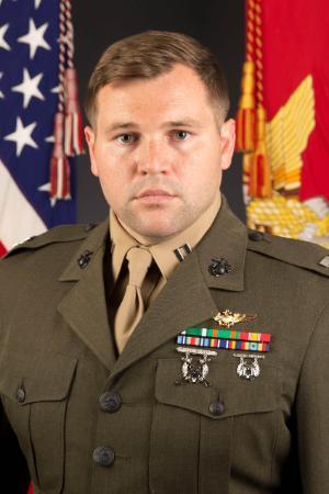 Portrait of Capt Reaser, Marine Instructor, NROTC