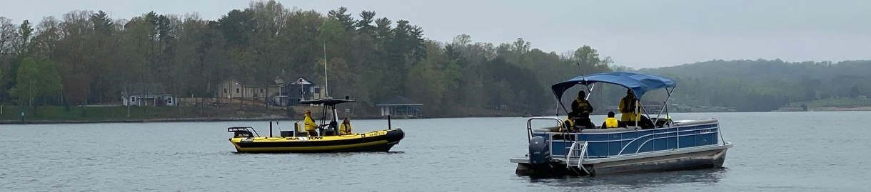 Boats on water during Field Training Exercises