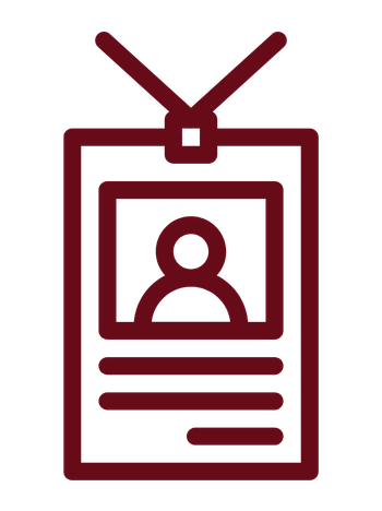 A Temporary ID Badge Icon