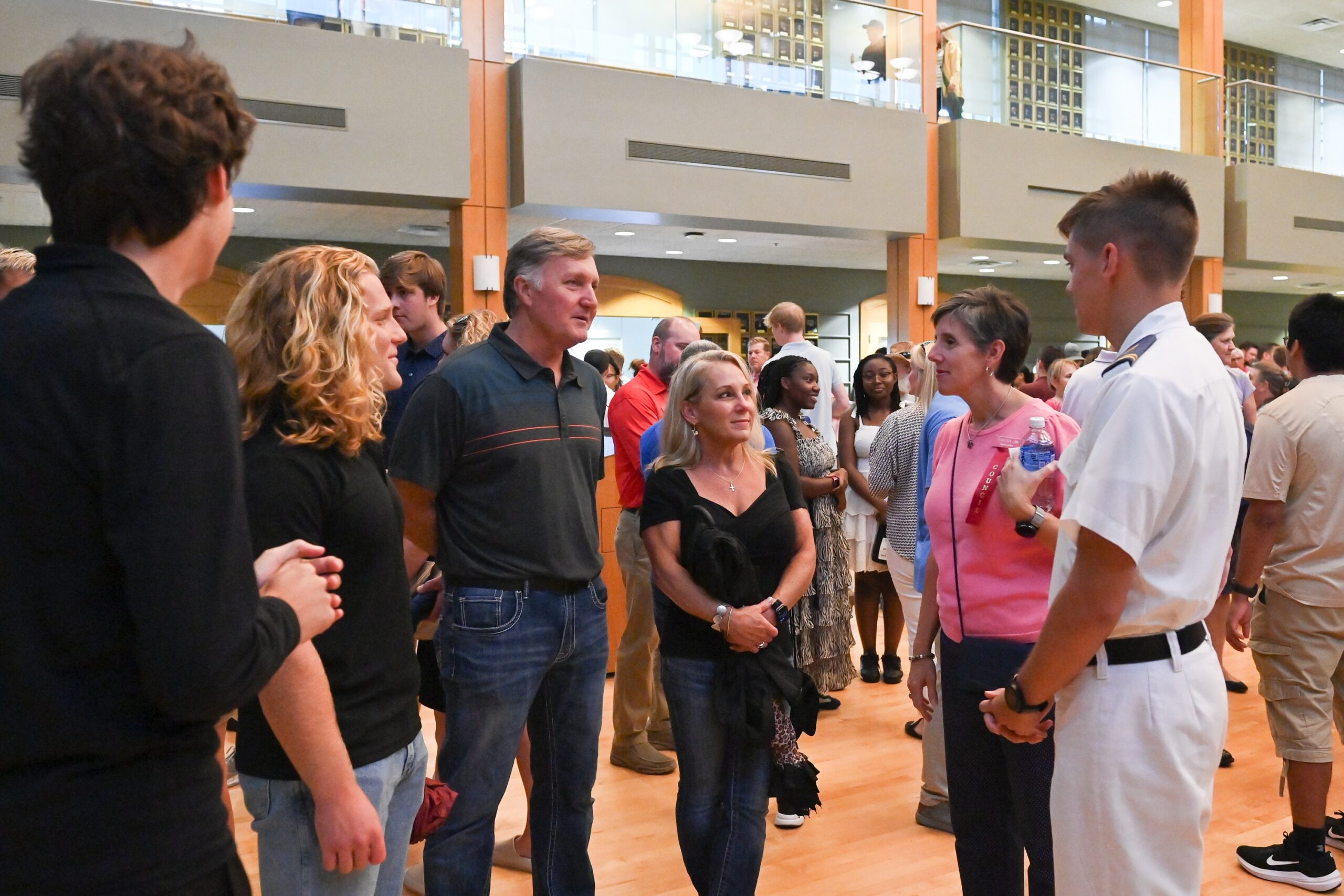 Parents Council members hosting other VMI Parents in Marshall Hall
