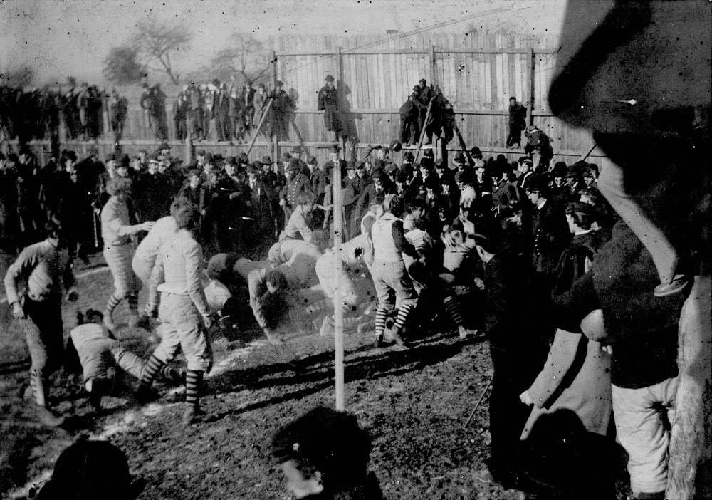 VMI vs VPI football game, the first rivalry game played in Staunton, 1894