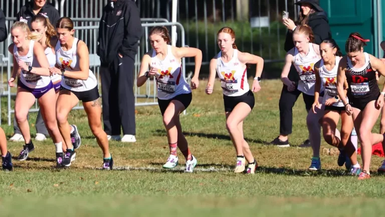 VMI cross country runners in action.